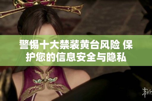 警惕十大禁装黄台风险 保护您的信息安全与隐私