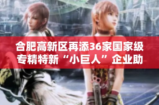 合肥高新区再添36家国家级专精特新“小巨人”企业助力创新发展