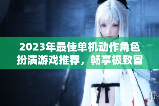 2023年最佳单机动作角色扮演游戏推荐，畅享极致冒险体验