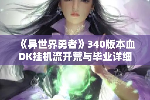 《异世界勇者》340版本血DK挂机流开荒与毕业详细攻略