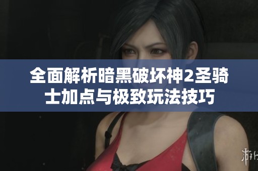 全面解析暗黑破坏神2圣骑士加点与极致玩法技巧