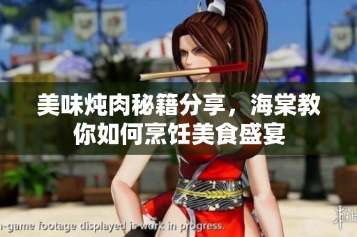 美味炖肉秘籍分享，海棠教你如何烹饪美食盛宴