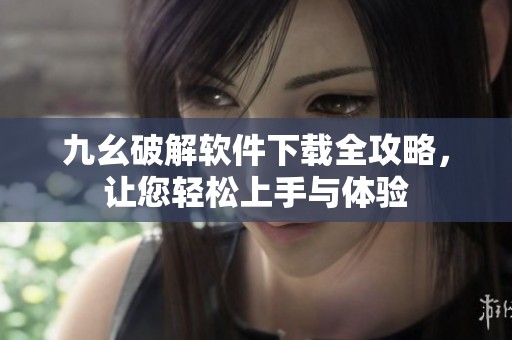 九幺破解软件下载全攻略，让您轻松上手与体验