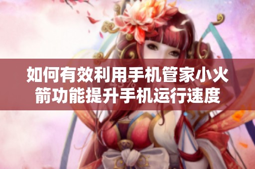 如何有效利用手机管家小火箭功能提升手机运行速度