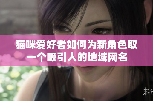 猫咪爱好者如何为新角色取一个吸引人的地域网名