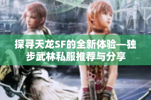 探寻天龙SF的全新体验—独步武林私服推荐与分享