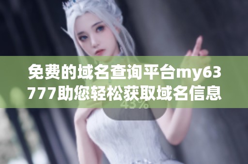 免费的域名查询平台my63777助您轻松获取域名信息