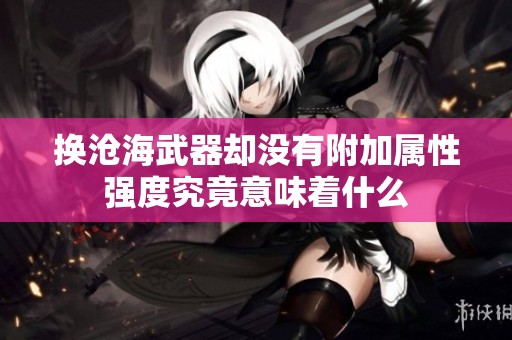 换沧海武器却没有附加属性强度究竟意味着什么