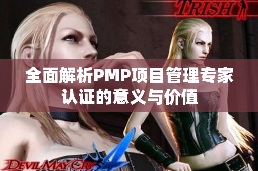 全面解析PMP项目管理专家认证的意义与价值