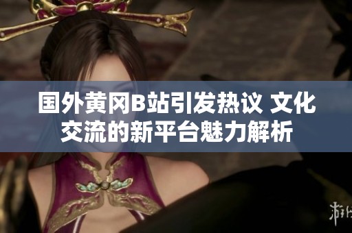 国外黄冈B站引发热议 文化交流的新平台魅力解析