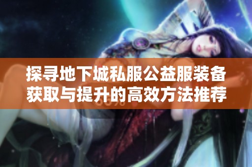 探寻地下城私服公益服装备获取与提升的高效方法推荐