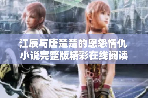 江辰与唐楚楚的恩怨情仇 小说完整版精彩在线阅读