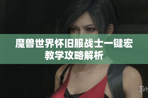 魔兽世界怀旧服战士一键宏教学攻略解析