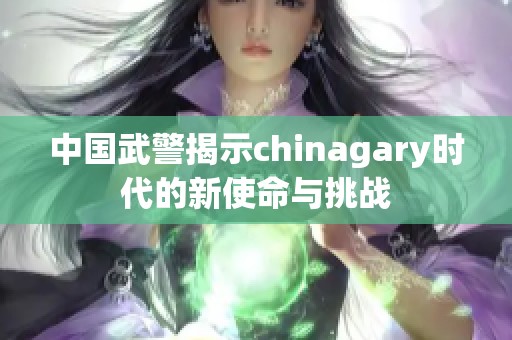 中国武警揭示chinagary时代的新使命与挑战