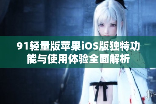 91轻量版苹果iOS版独特功能与使用体验全面解析