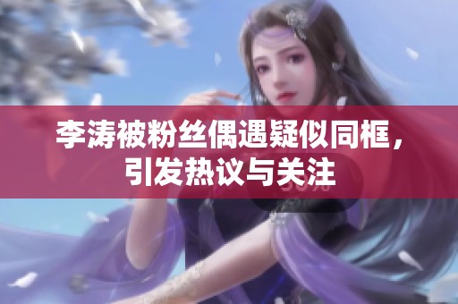 李涛被粉丝偶遇疑似同框，引发热议与关注