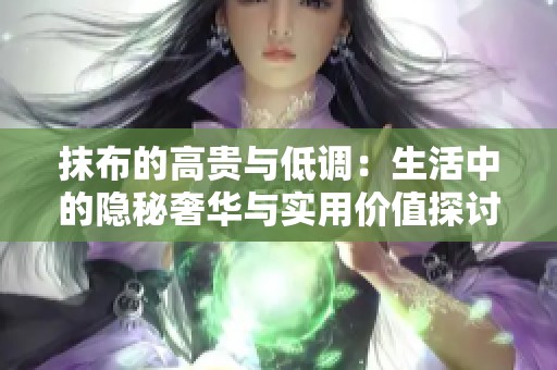 抹布的高贵与低调：生活中的隐秘奢华与实用价值探讨