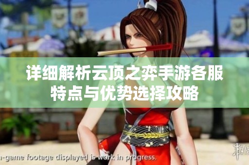详细解析云顶之弈手游各服特点与优势选择攻略