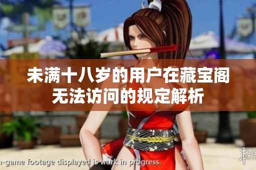 未满十八岁的用户在藏宝阁无法访问的规定解析