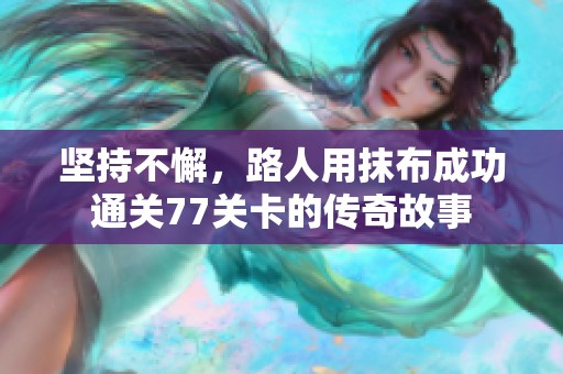 坚持不懈，路人用抹布成功通关77关卡的传奇故事