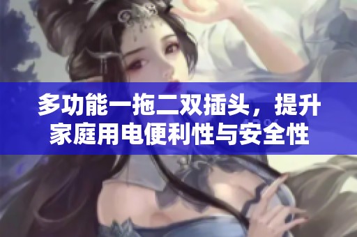 多功能一拖二双插头，提升家庭用电便利性与安全性