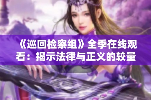 《巡回检察组》全季在线观看：揭示法律与正义的较量与追寻