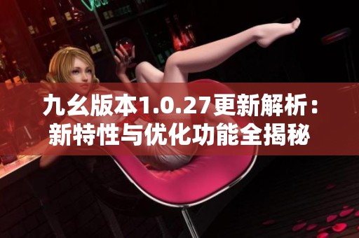 九幺版本1.0.27更新解析：新特性与优化功能全揭秘