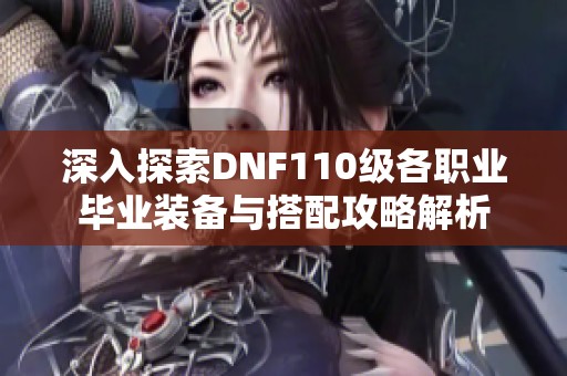 深入探索DNF110级各职业毕业装备与搭配攻略解析