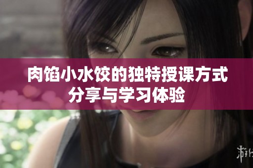 肉馅小水饺的独特授课方式分享与学习体验