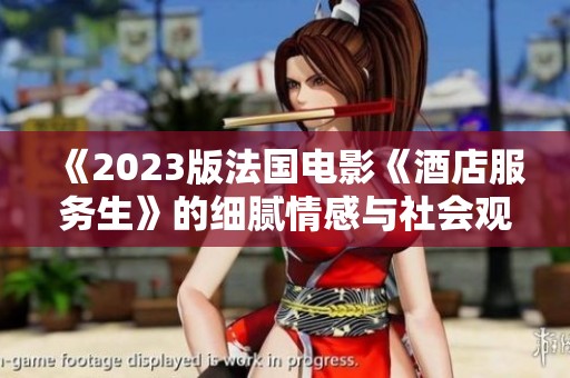 《2023版法国电影《酒店服务生》的细腻情感与社会观察》