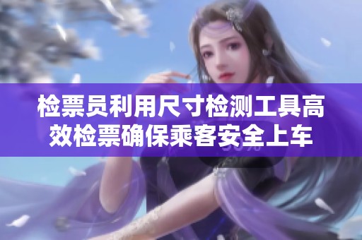 检票员利用尺寸检测工具高效检票确保乘客安全上车