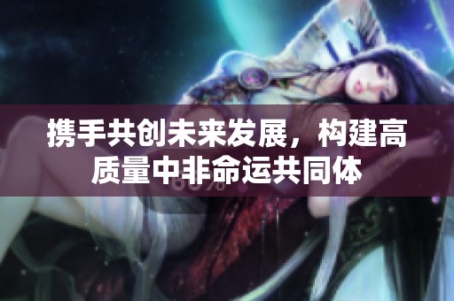 携手共创未来发展，构建高质量中非命运共同体