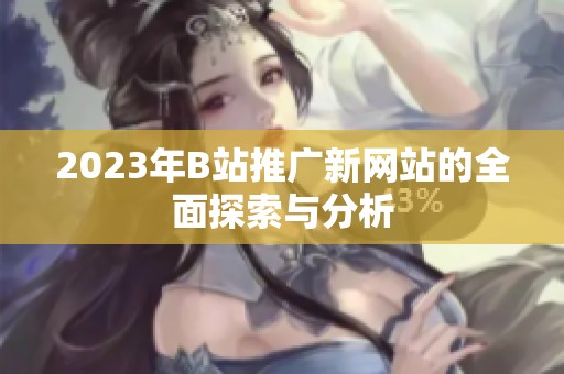 2023年B站推广新网站的全面探索与分析