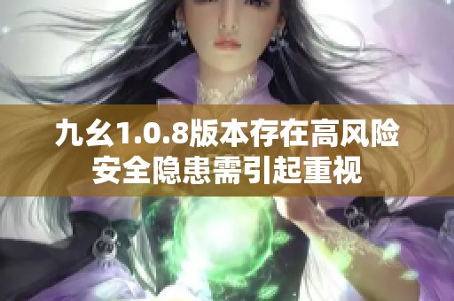 九幺1.0.8版本存在高风险安全隐患需引起重视