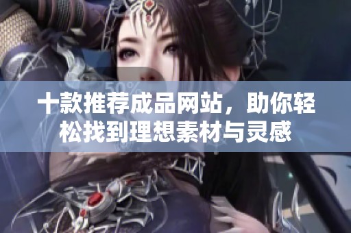 十款推荐成品网站，助你轻松找到理想素材与灵感