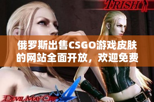 俄罗斯出售CSGO游戏皮肤的网站全面开放，欢迎免费访问