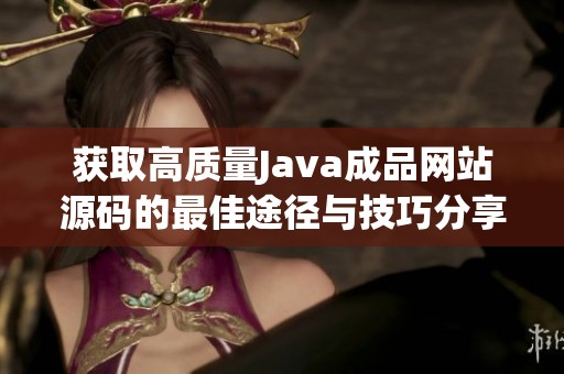 获取高质量Java成品网站源码的最佳途径与技巧分享