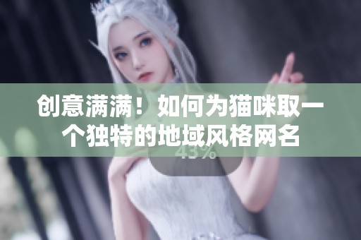 创意满满！如何为猫咪取一个独特的地域风格网名