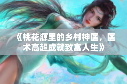 《桃花源里的乡村神医，医术高超成就致富人生》