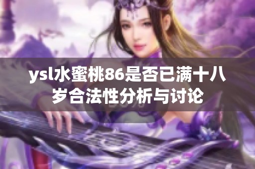 ysl水蜜桃86是否已满十八岁合法性分析与讨论