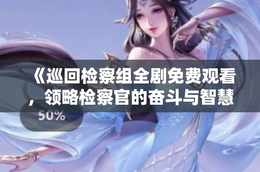 《巡回检察组全剧免费观看，领略检察官的奋斗与智慧》