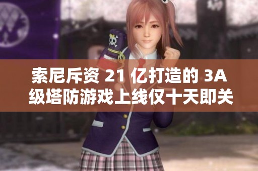 索尼斥资 21 亿打造的 3A 级塔防游戏上线仅十天即关服停运