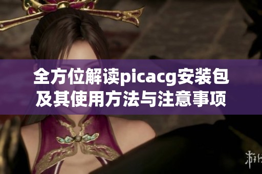 全方位解读picacg安装包及其使用方法与注意事项
