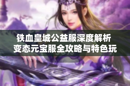 铁血皇城公益服深度解析 变态元宝服全攻略与特色玩法分享