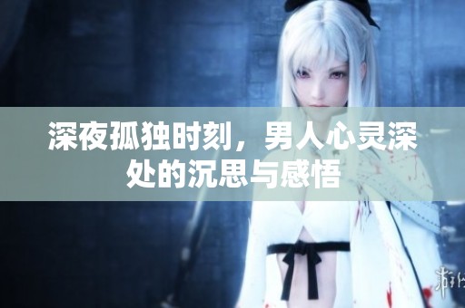 深夜孤独时刻，男人心灵深处的沉思与感悟