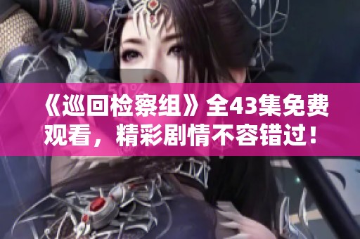 《巡回检察组》全43集免费观看，精彩剧情不容错过！