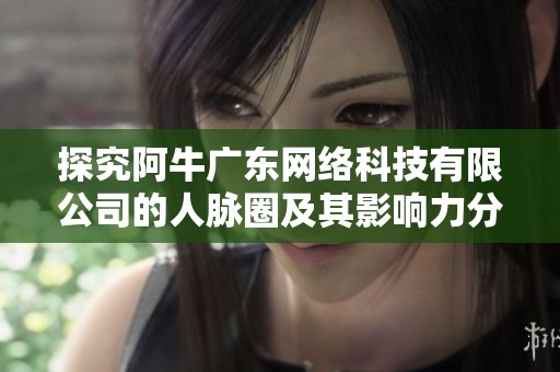 探究阿牛广东网络科技有限公司的人脉圈及其影响力分析