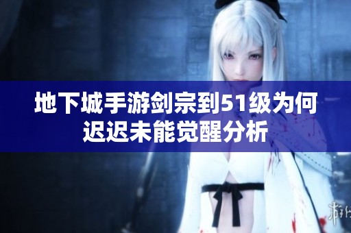 地下城手游剑宗到51级为何迟迟未能觉醒分析