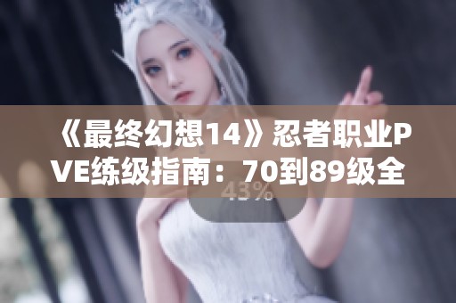 《最终幻想14》忍者职业PVE练级指南：70到89级全攻略