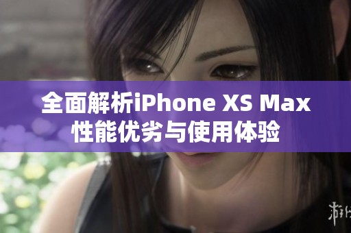 全面解析iPhone XS Max性能优劣与使用体验